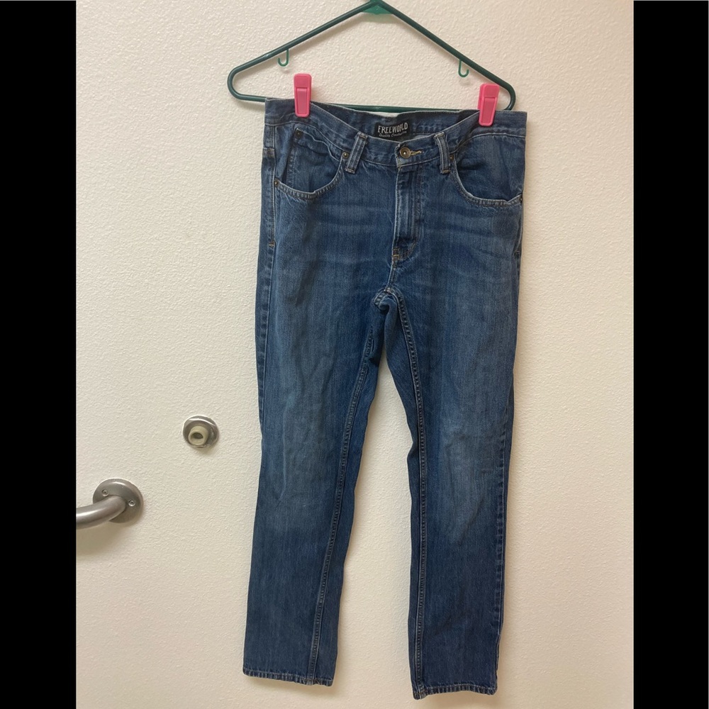 FREEWORLD Quality Construction Jeans Messenger 32.